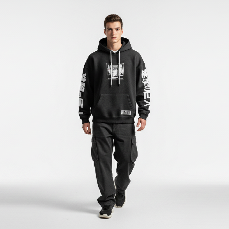 Hoodie Oversized Attack on Titan Edición Scouting Legion