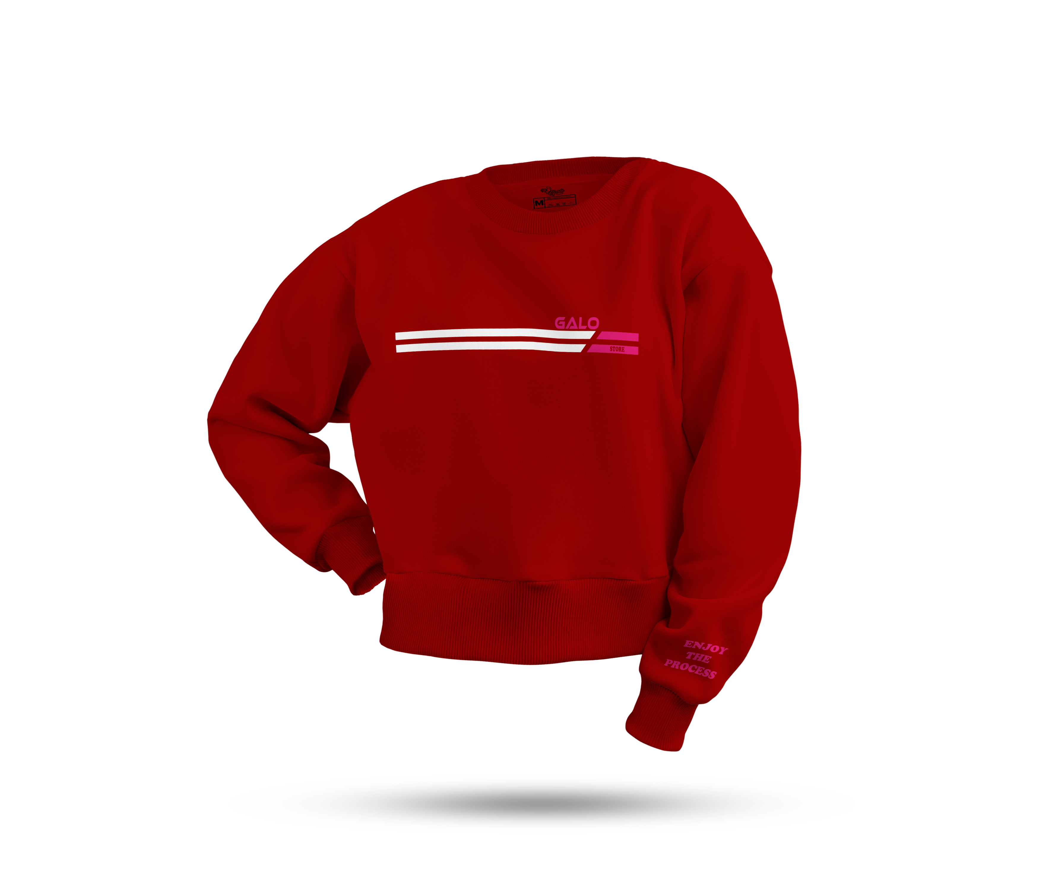 🔥 Buso Crop Rojo "Enjoy The Process" – GALO 🔥