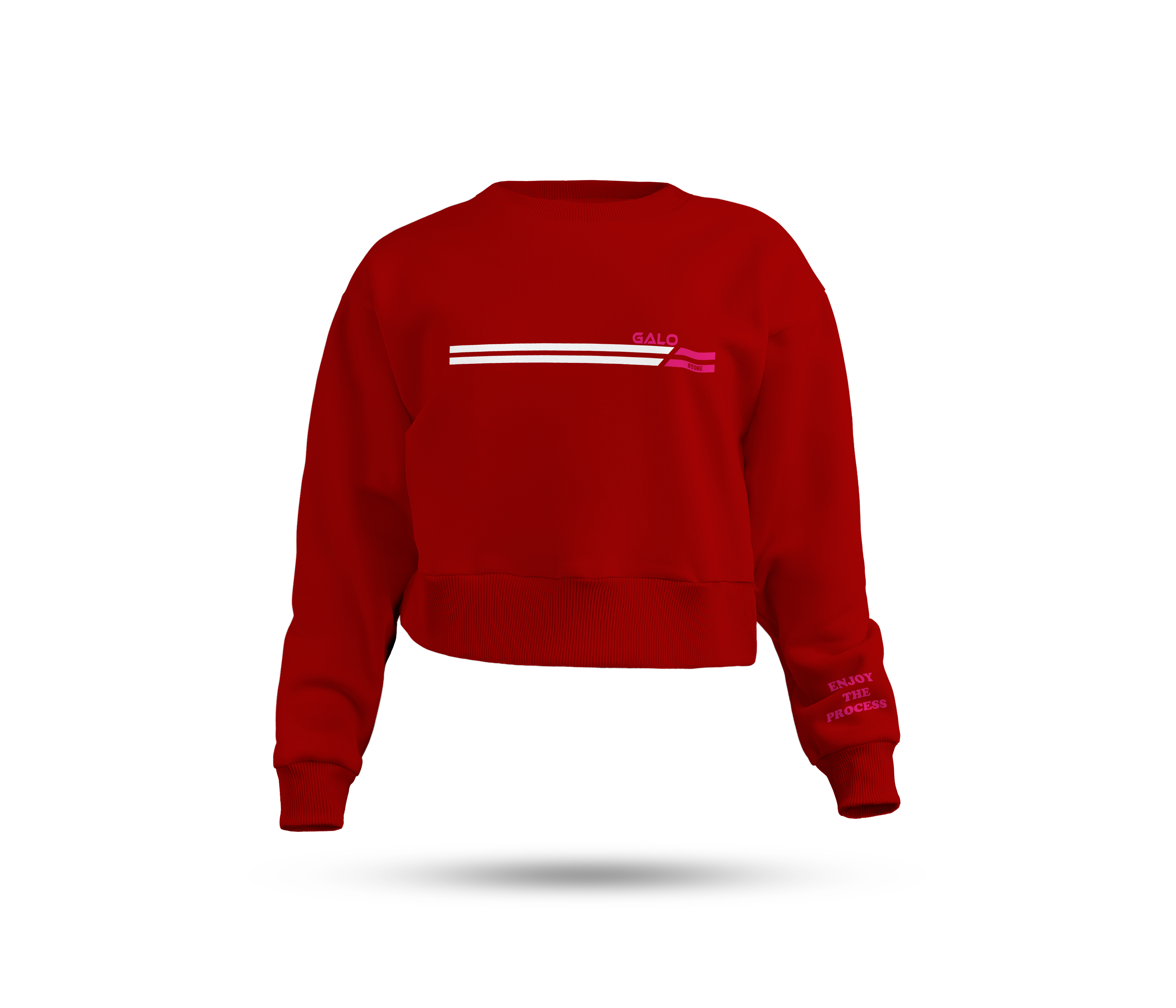 🔥 Buso Crop Rojo "Enjoy The Process" – GALO 🔥