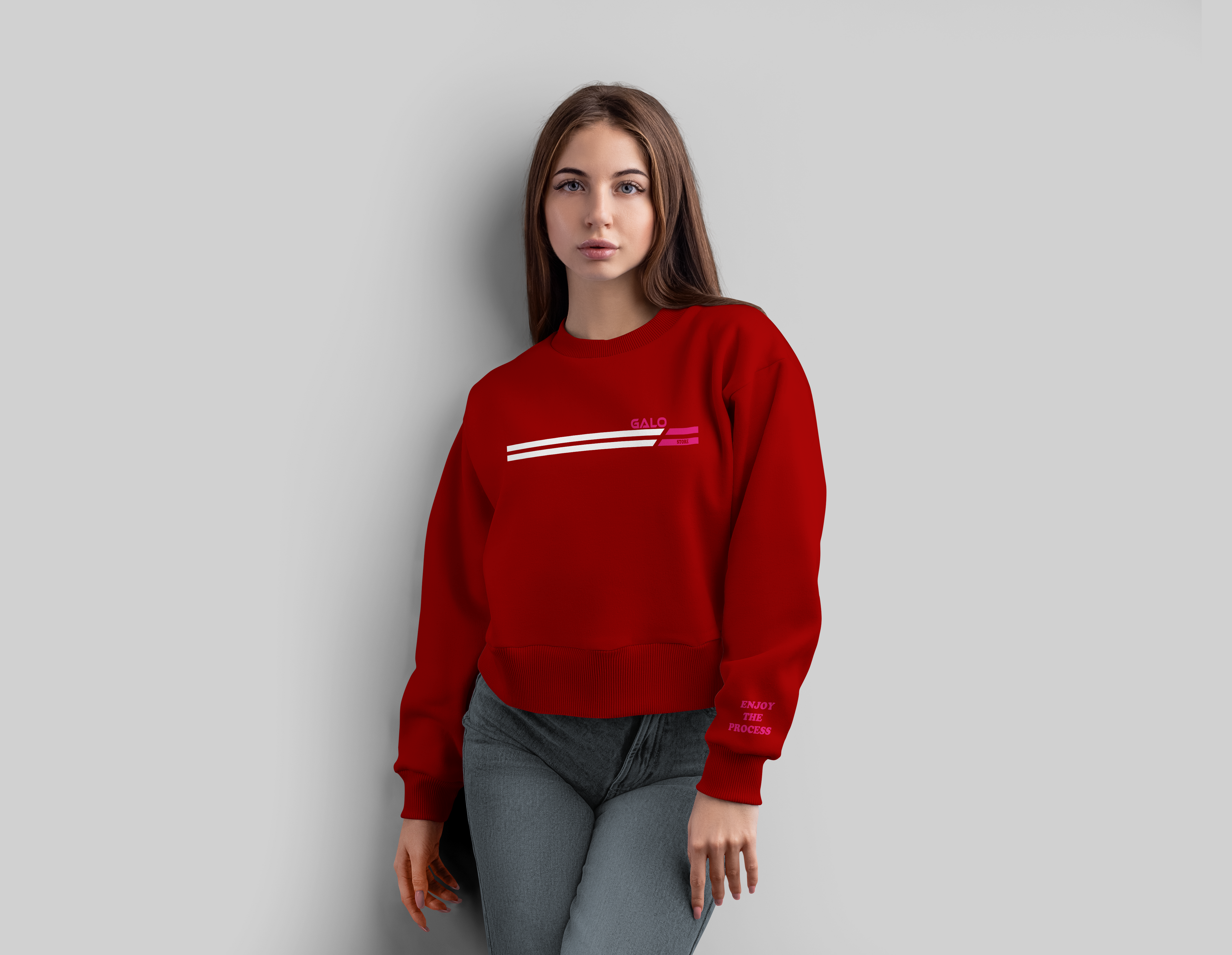 🔥 Buso Crop Rojo "Enjoy The Process" – GALO 🔥