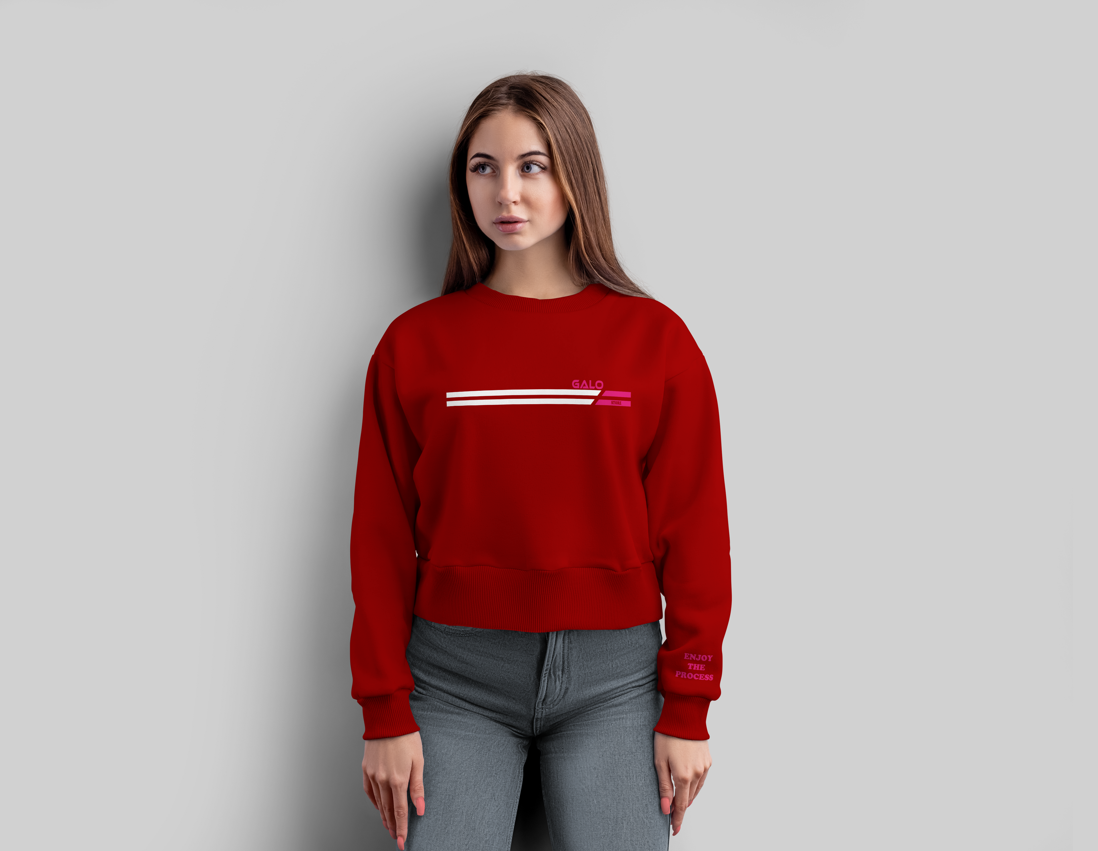 🔥 Buso Crop Rojo "Enjoy The Process" – GALO 🔥