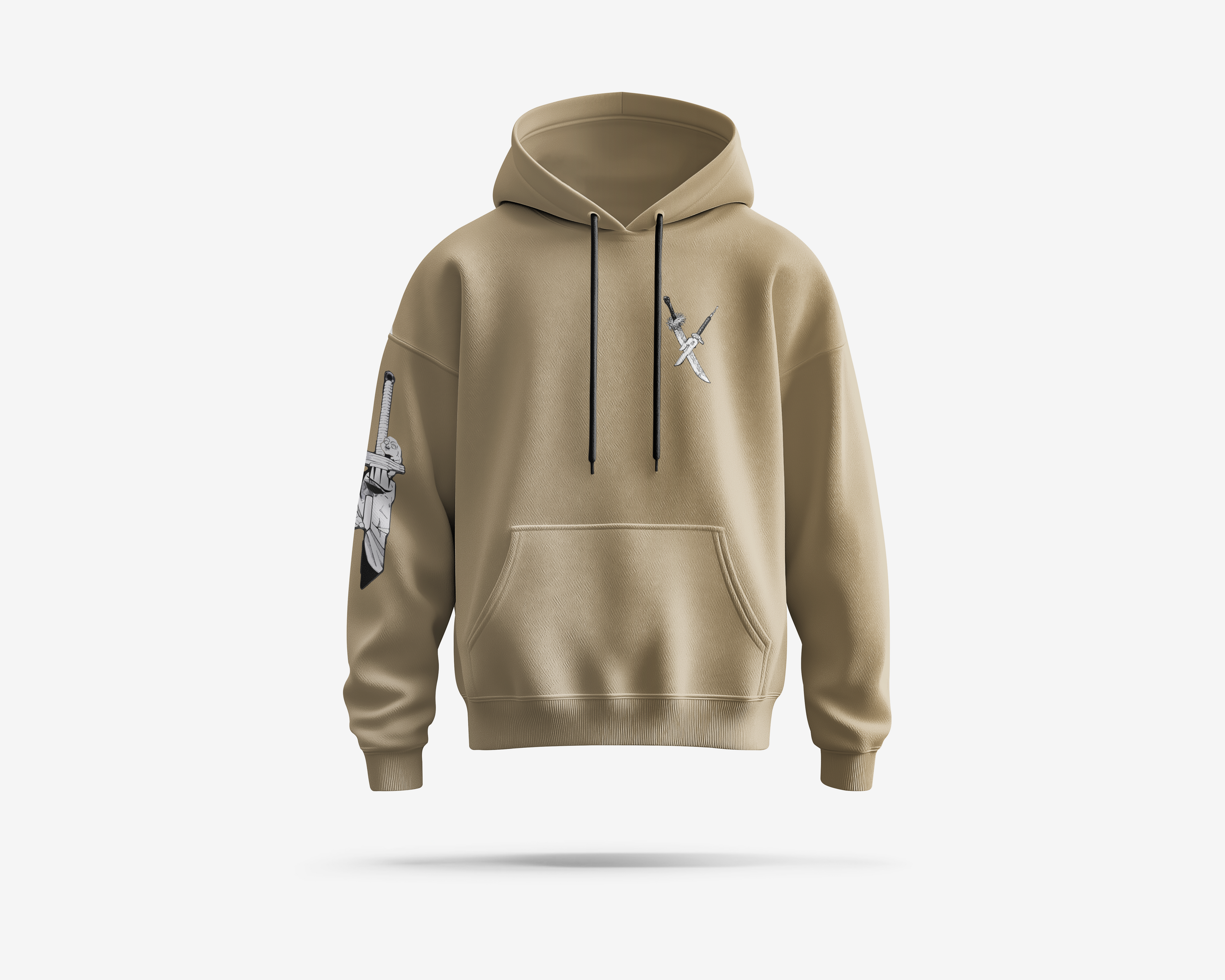 Sweater Toji Fushiguro – Edición Beige Shadow (Estampado DTF Premium)