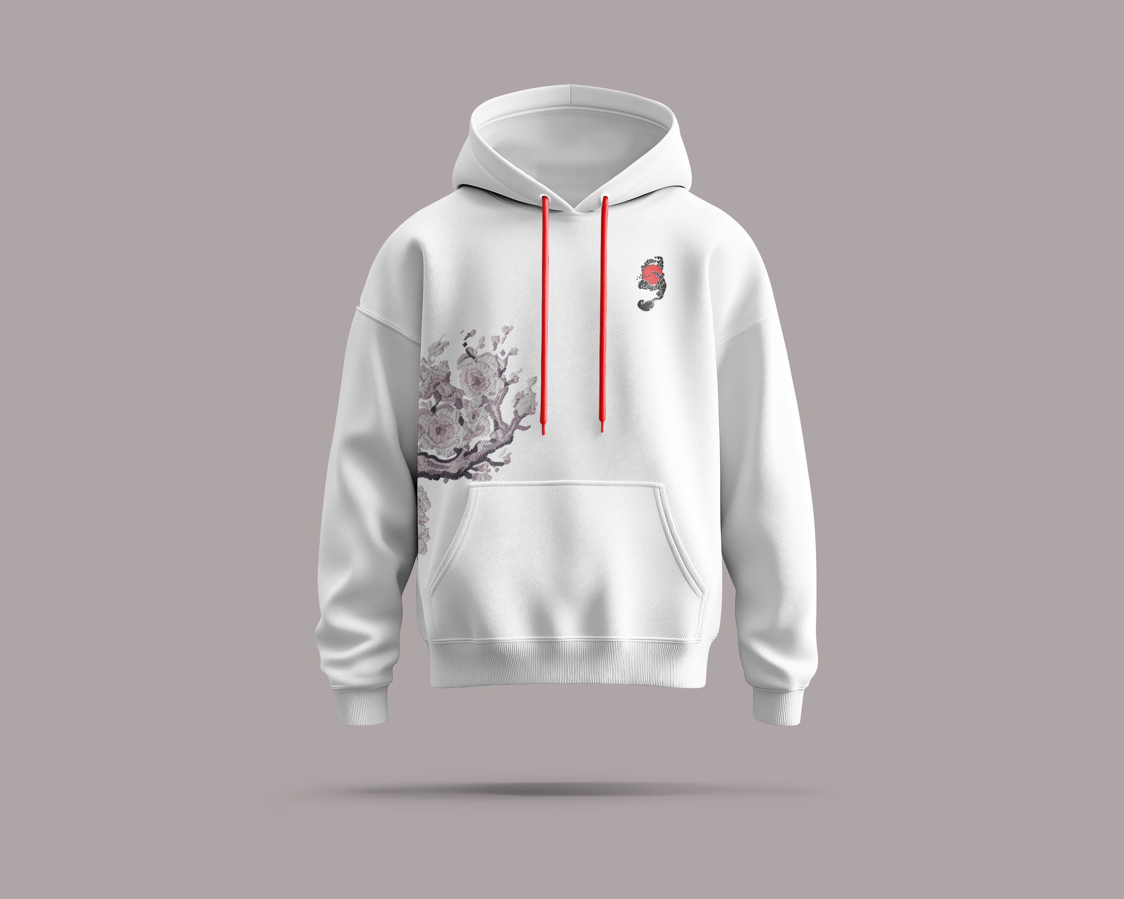 Hoodie Oversized Sakura Kitsune