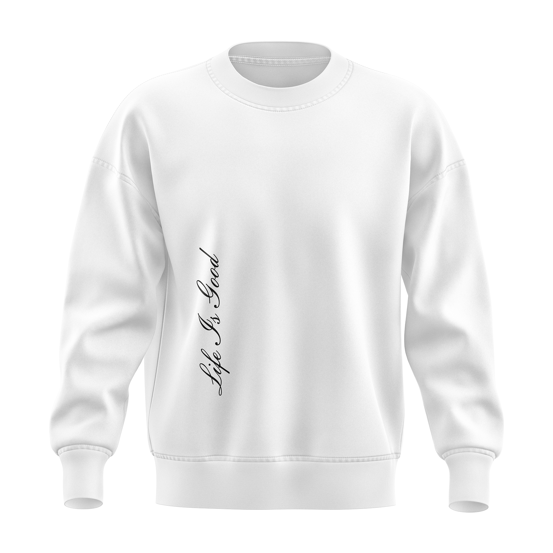 Sweatshirt Oversized "Life Is Good"