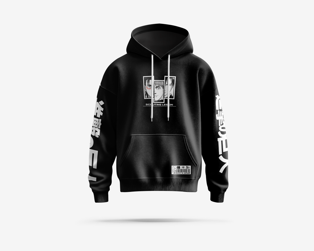 Hoodie Oversized Attack on Titan Edición Scouting Legion